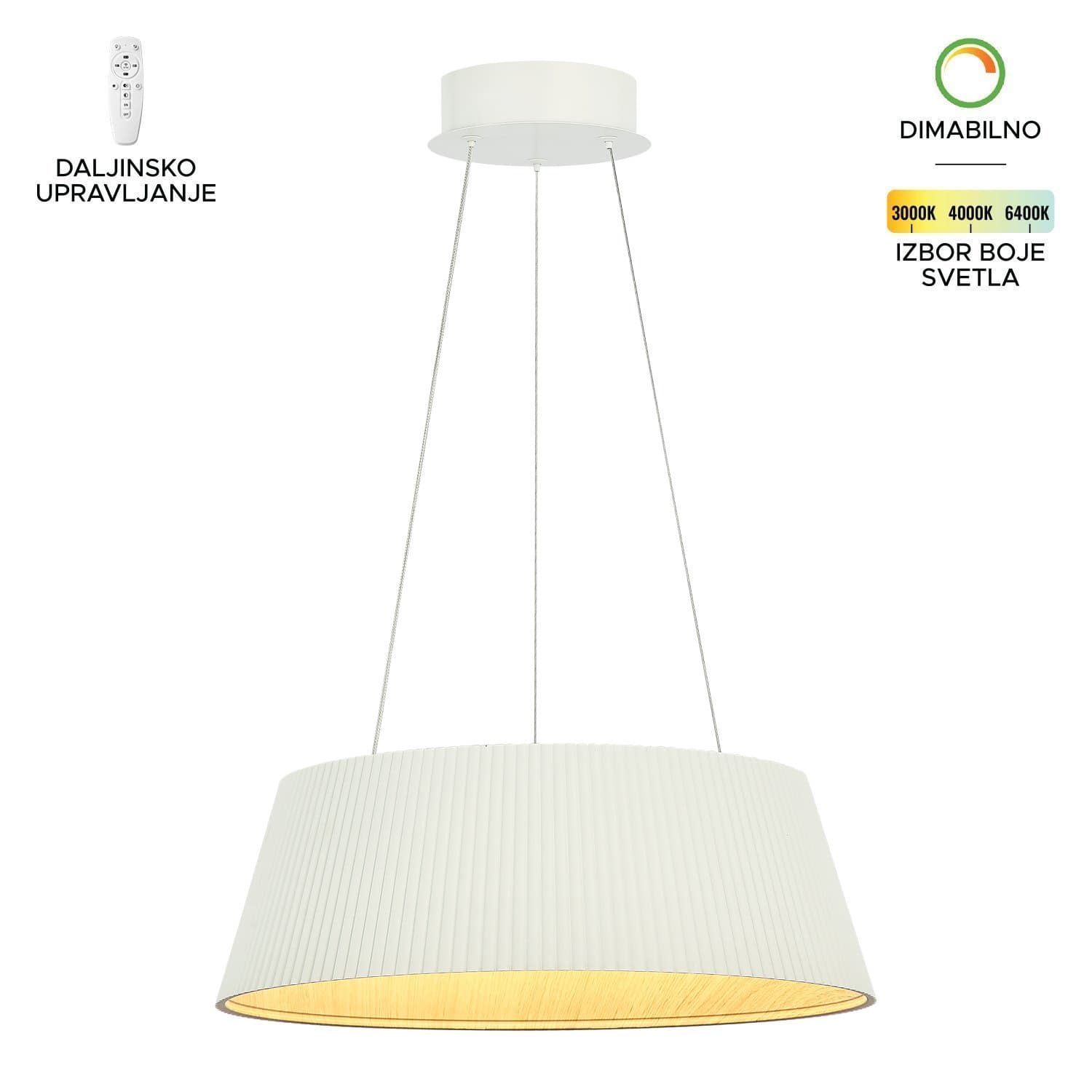 LED visilica FK2003-62V WH - LED visilice