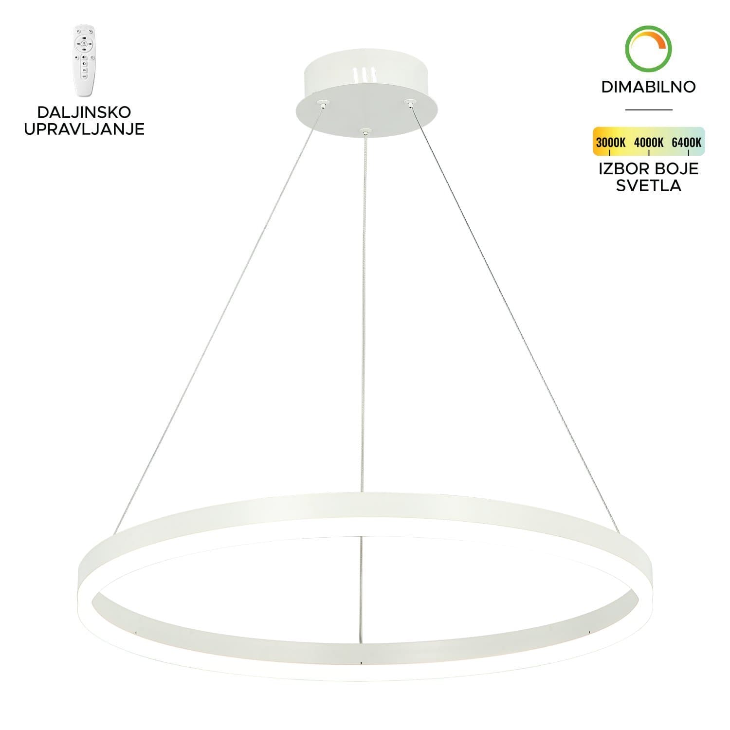 LED visilica F2047-44V WH - LED visilice