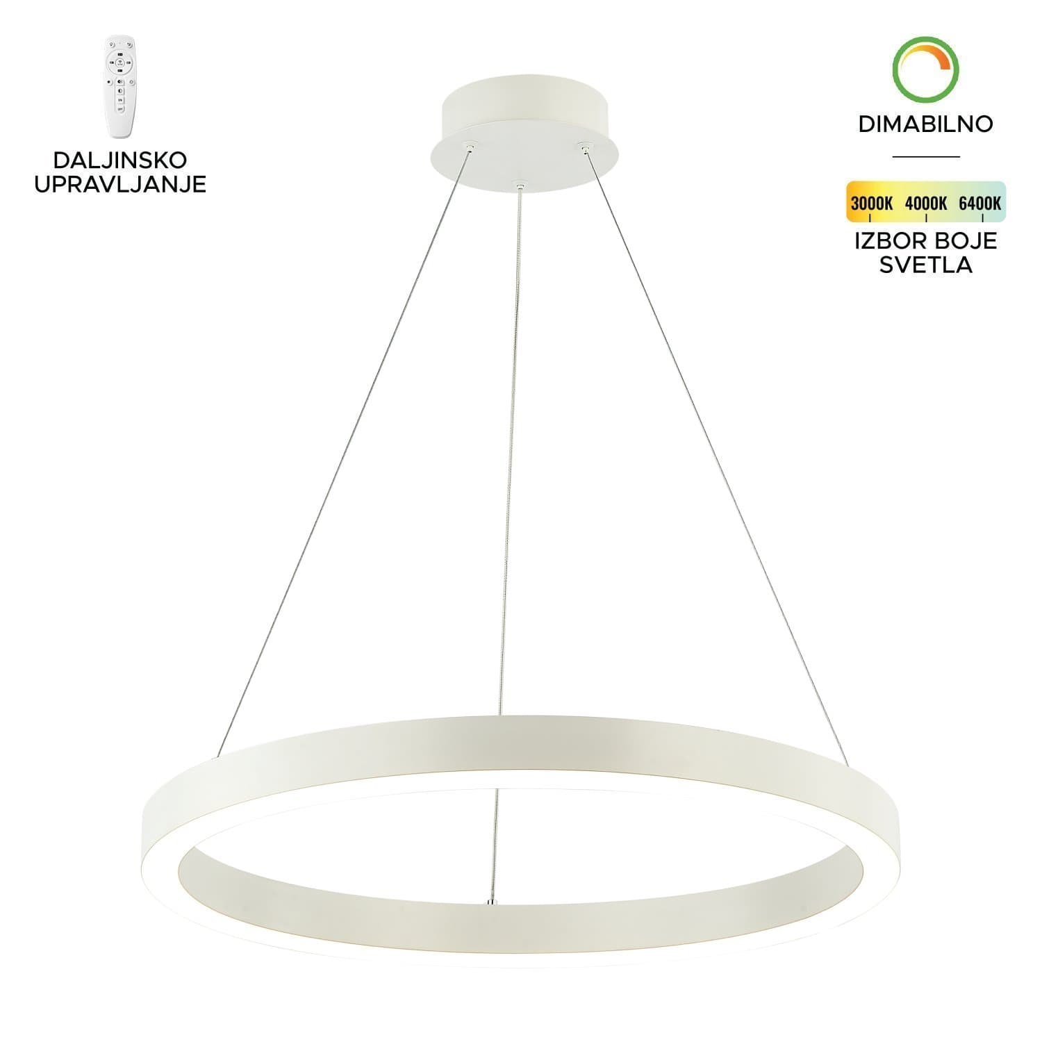 LED visilica F2048-44V WH - Akcija