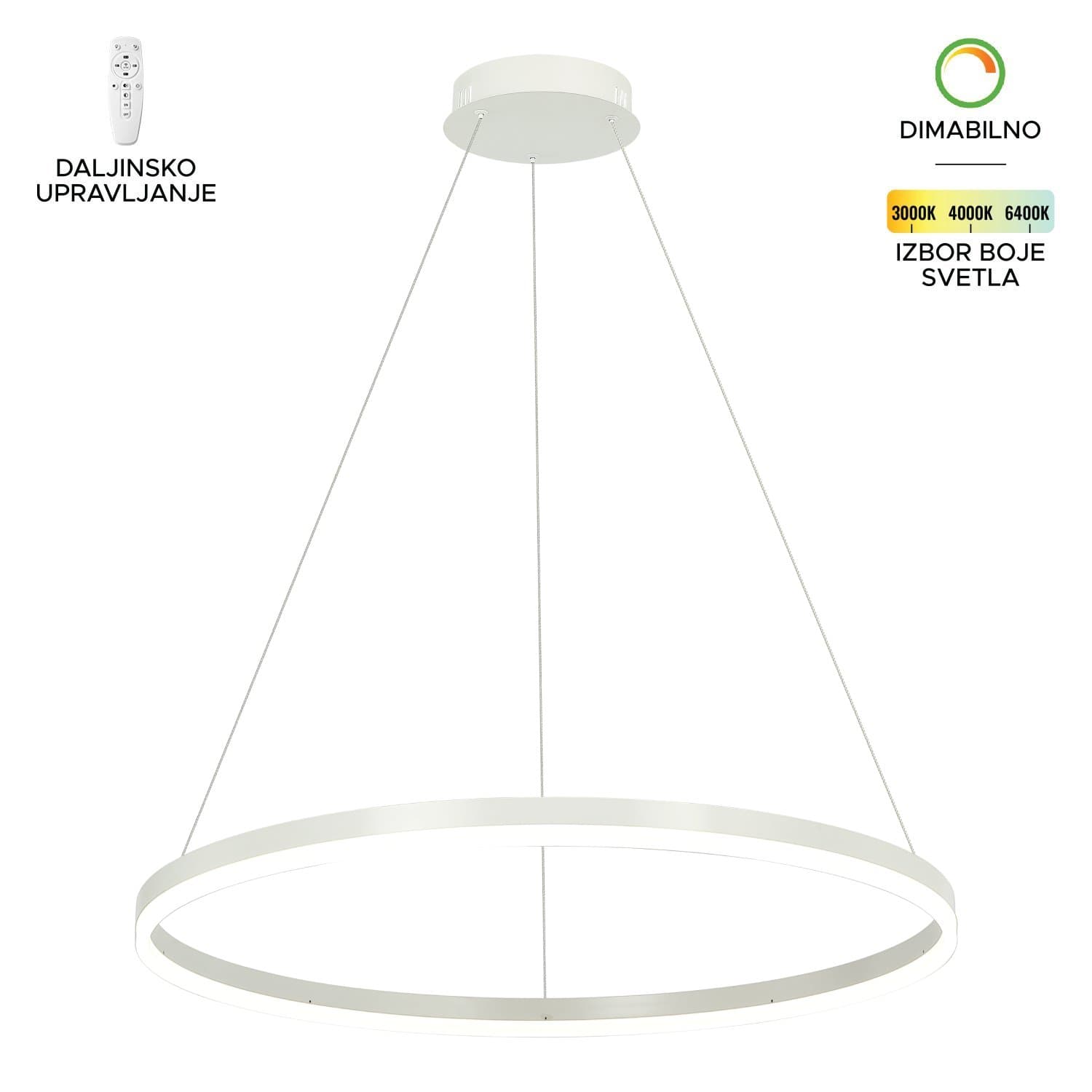 LED visilica F2047-56V WH - LED visilice
