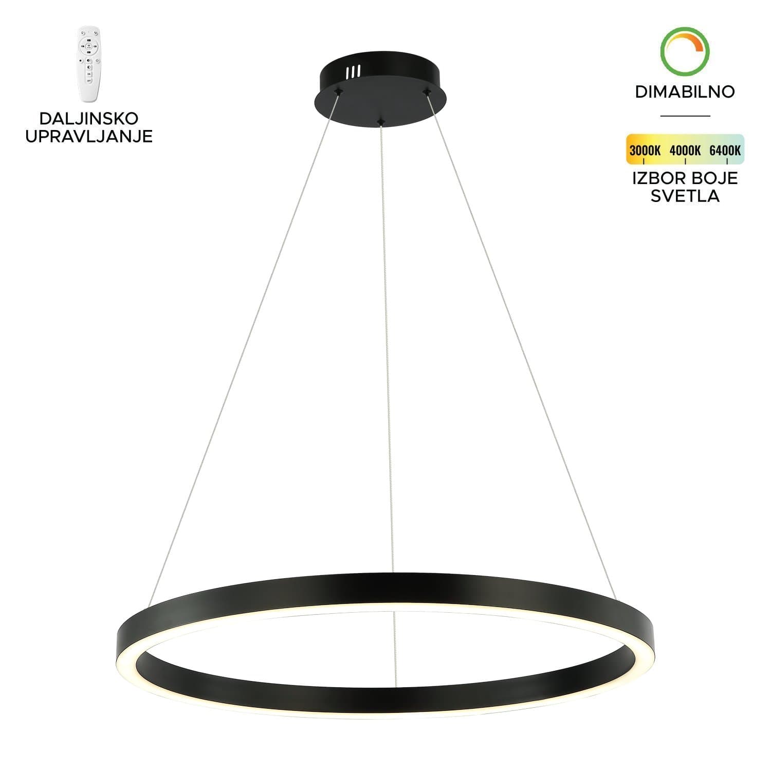 LED visilica F2048-56V BK - Akcija