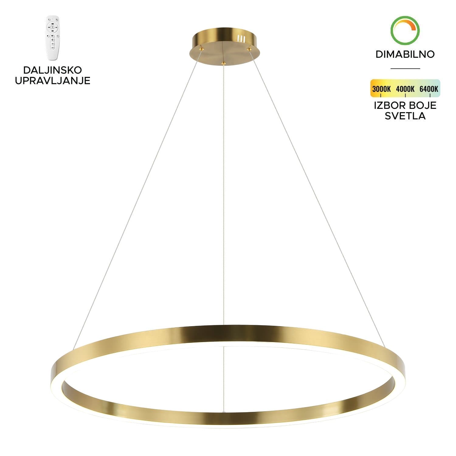 LED visilica F2048-70V SG - Akcija