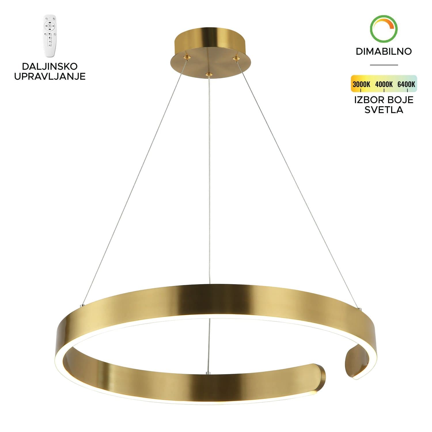 LED visilica F2046-42V SG - LED visilice