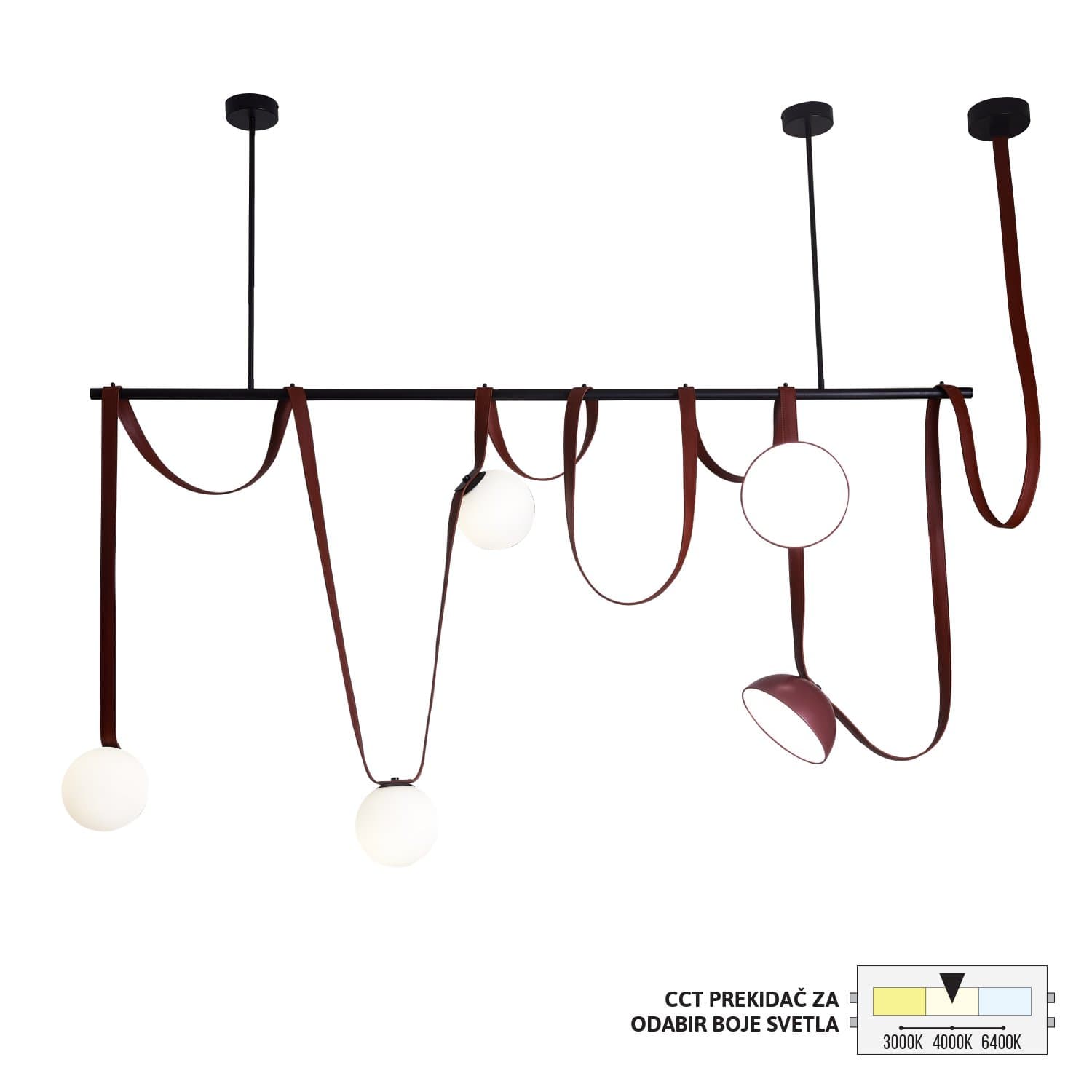 LED viseća lampa FK2100-20V BK/BR - LED visilice