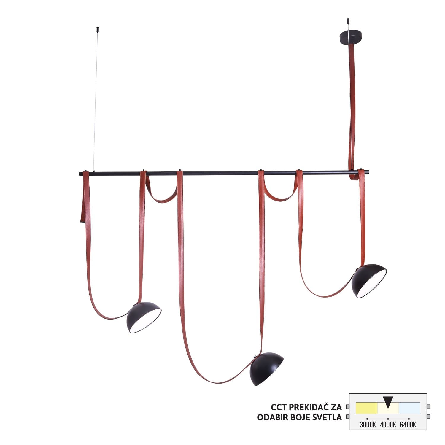 LED viseća lampa FK2100-30V BK/BR - LED visilice
