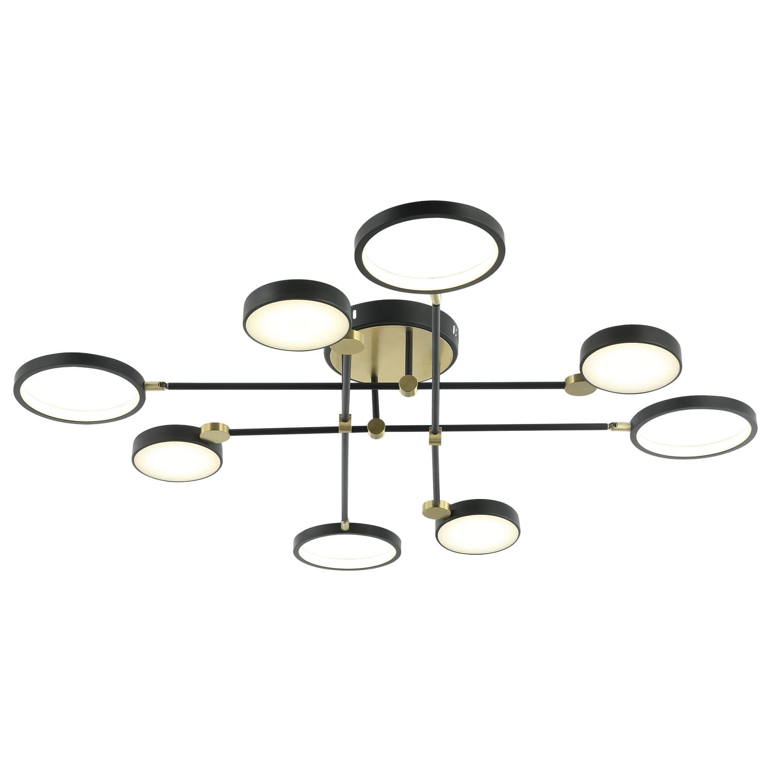 LED plafonska lampa F2036-60C BK+SG - LED plafonjere i plafonske lampe