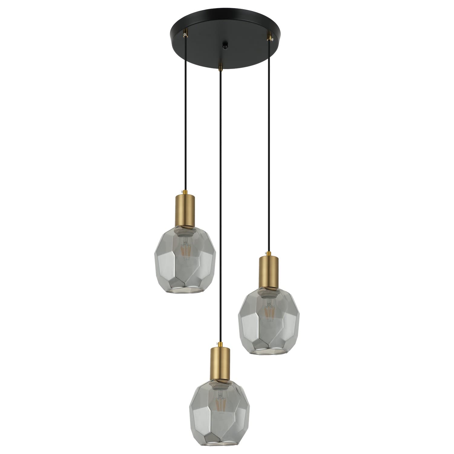 Viseća lampa F7039-3V BK+SM - Visilice