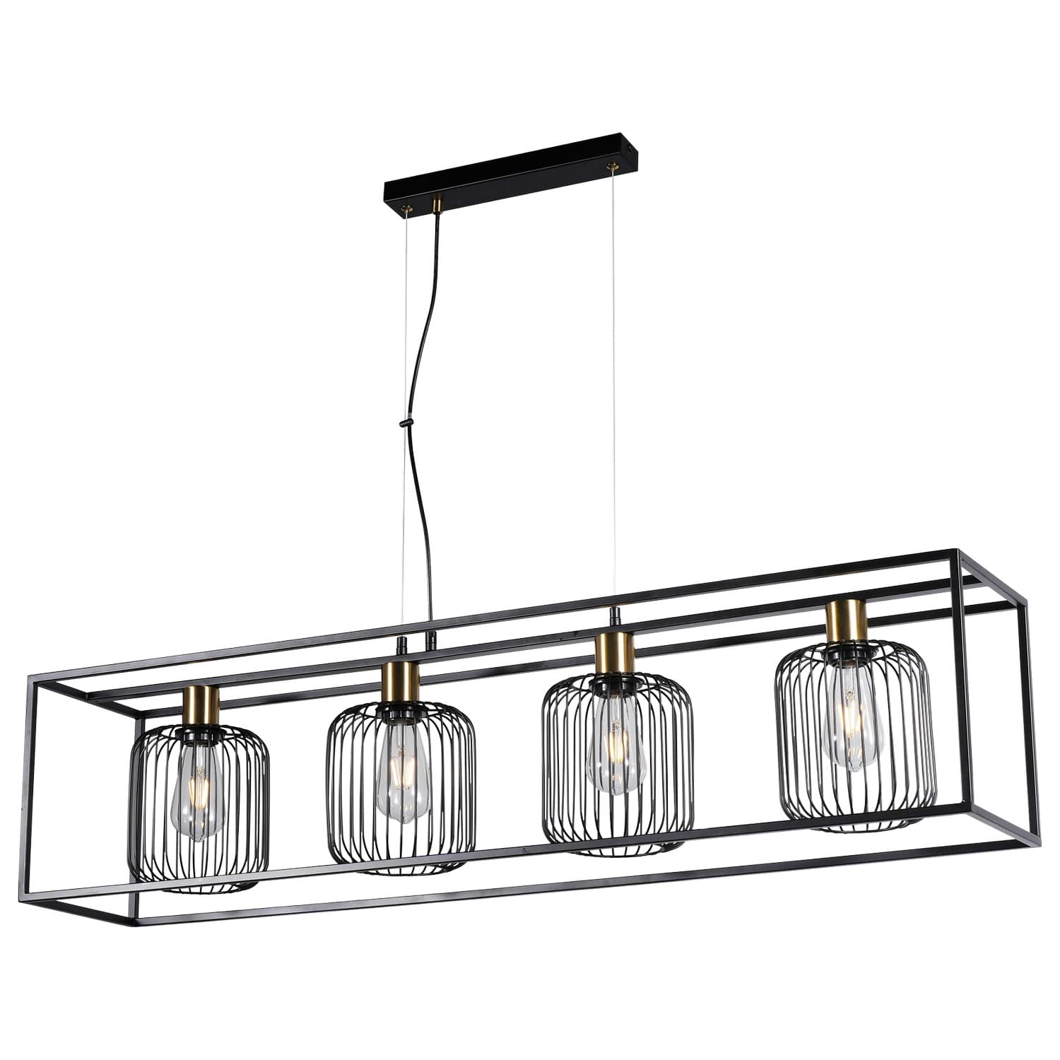 Viseća lampa F7044-1V BK+SG - Visilice