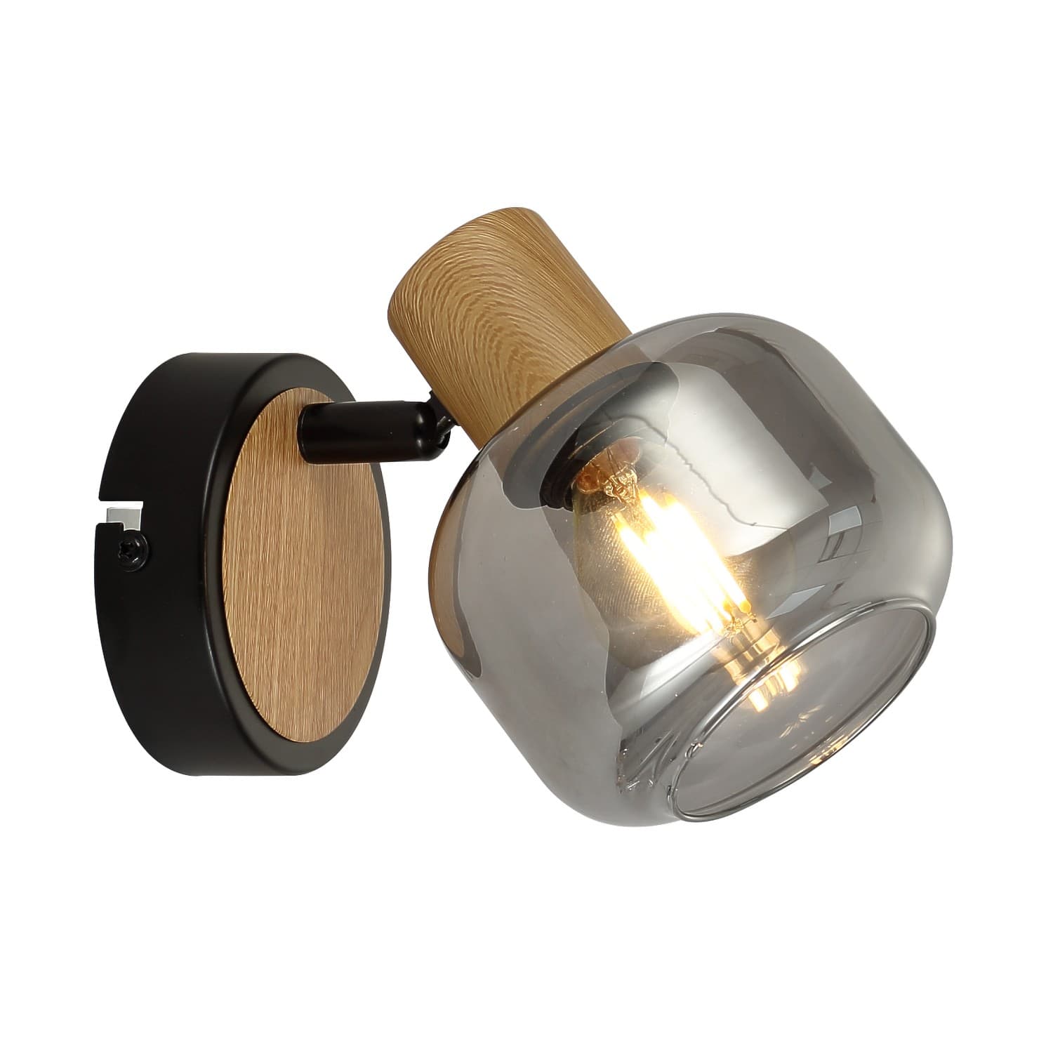 Spot lampa FE408-1 BK+WD - Akcija