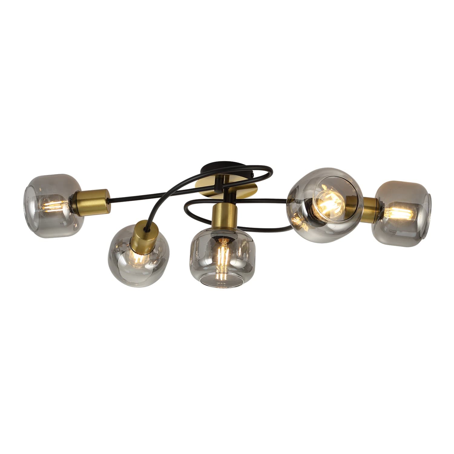 Plafonska lampa FE408-5 BK+SG - Akcija