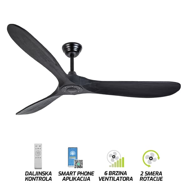 Plafonski ventilator FV3001-152 BK - Ventilatori