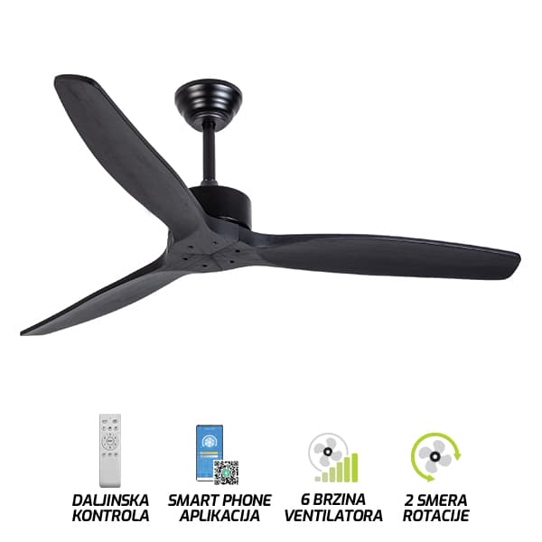 Plafonski ventilator FV3002-132 BK - Ventilatori