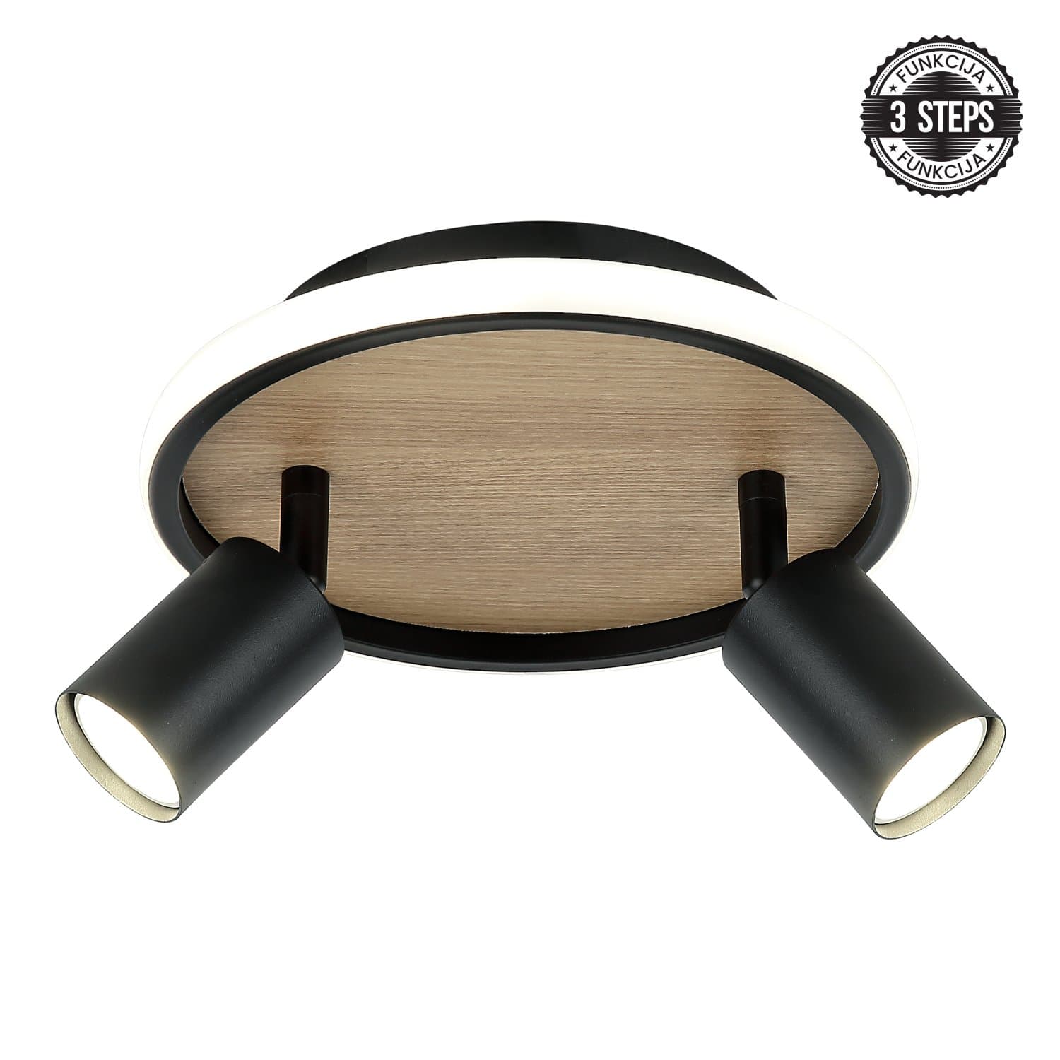 LED plafonska lampa FG150-2 BK+WD - LED plafonjere i plafonske lampe