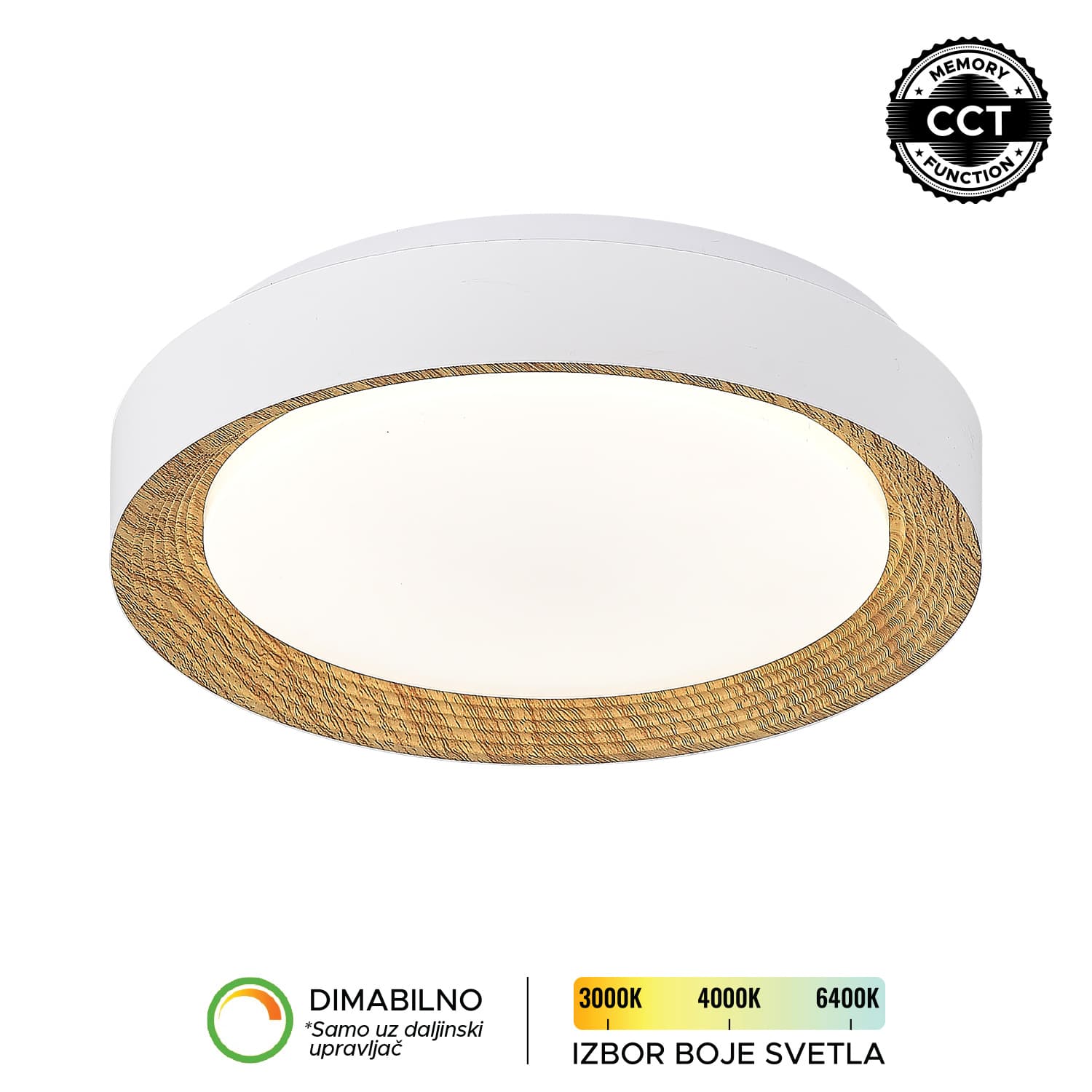 LED plafonjera LP-405-28R WH+WD - LED plafonjere i plafonske lampe