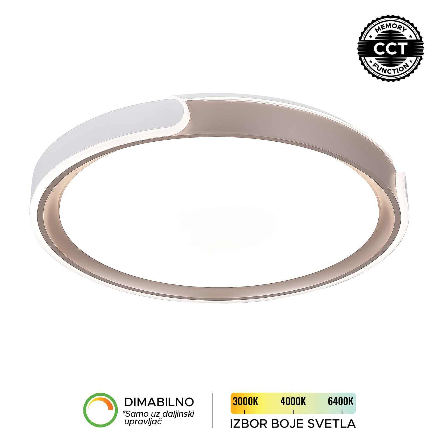 LED plafonjera LP-407-70R WH+RG - LED plafonjere i plafonske lampe