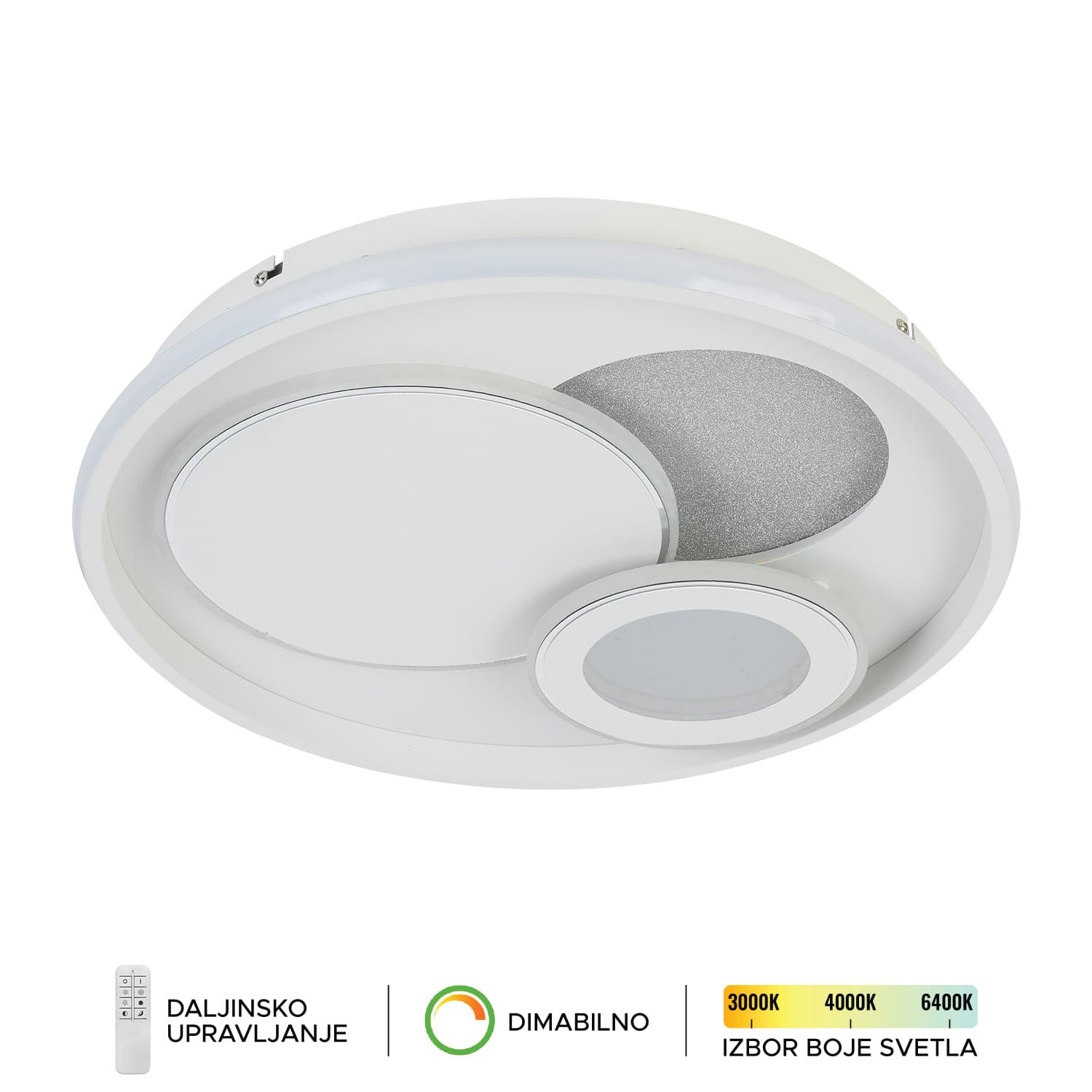 LED plafonska lampa F2104-24C WH - LED plafonjere i plafonske lampe