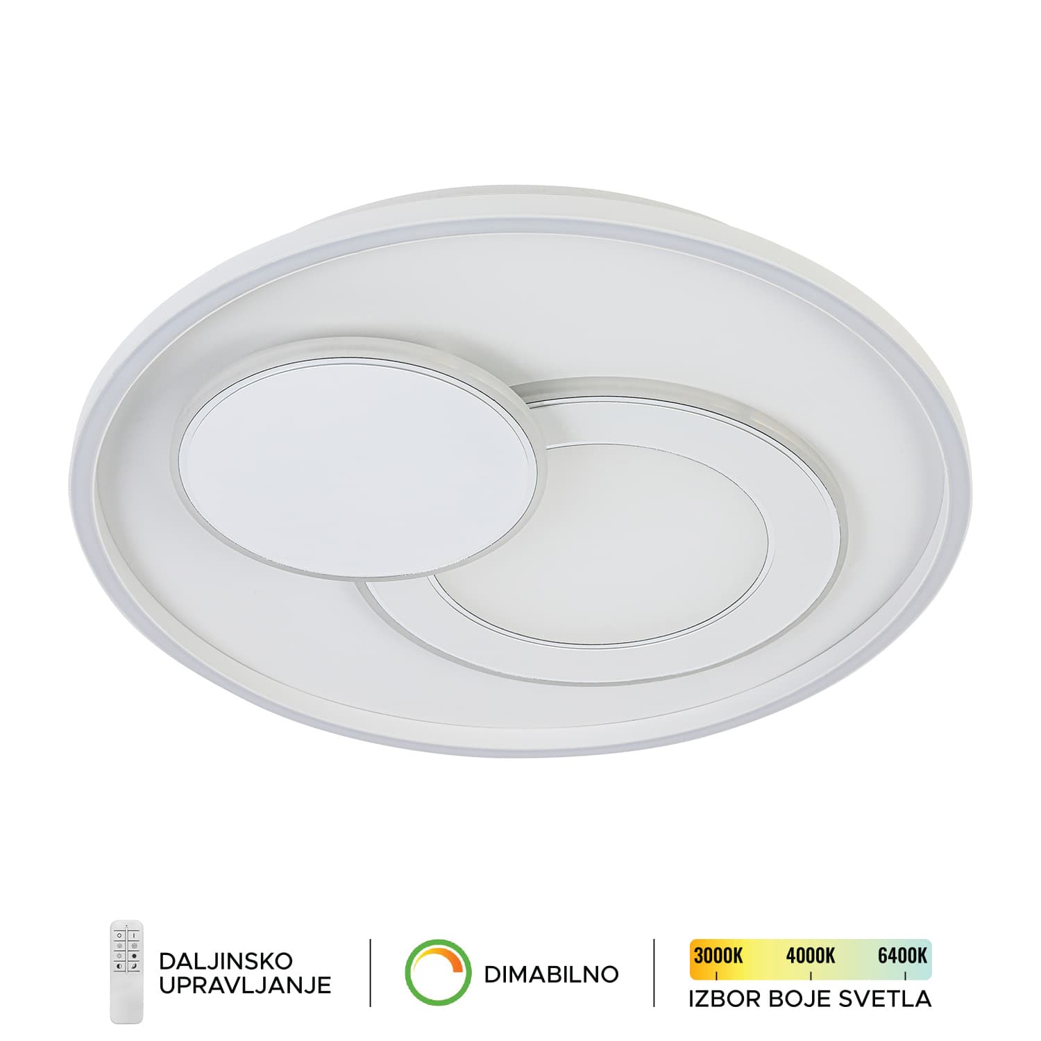 LED plafonska lampa F2106-24C WH - LED plafonjere i plafonske lampe