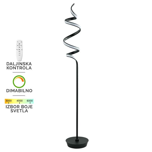 LED podna lampa F2027-48F BK - LED podne lampe