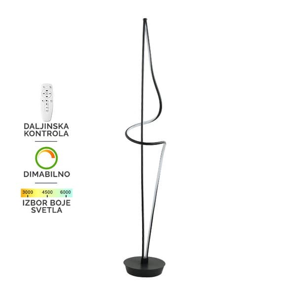 LED podna lampa F2028-42F BK - LED podne lampe