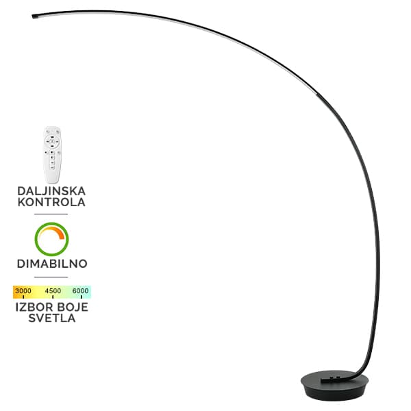 LED podna lampa F2029-24F BK - LED podne lampe