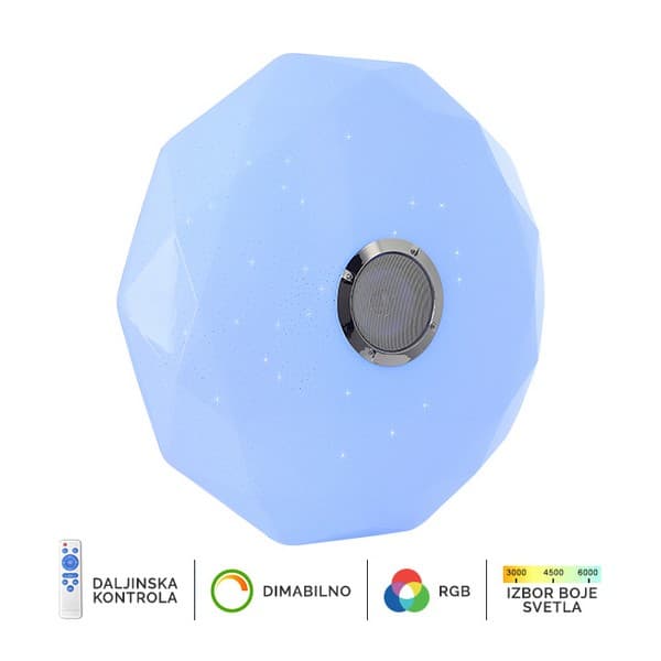 LED RGB plafonjera sa zvučnikom LP-801-36 - LED plafonjere i plafonske lampe