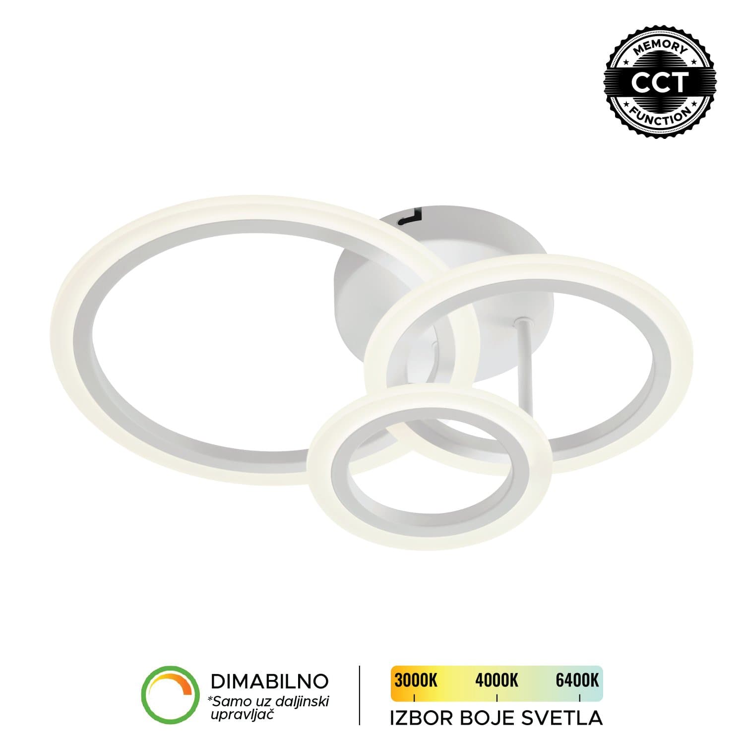 LED plafonska lampa F2083-32C WH - LED plafonjere i plafonske lampe