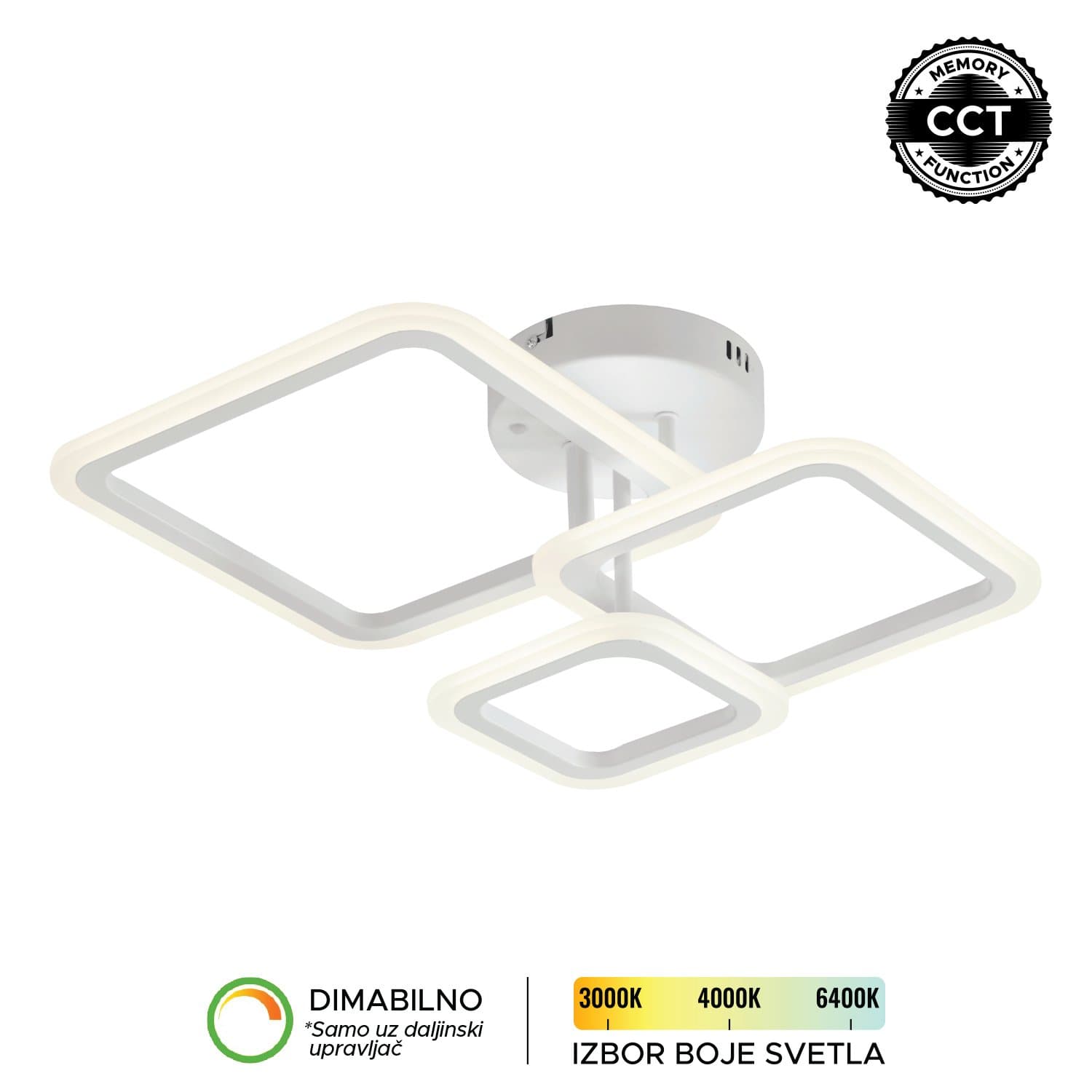 LED plafonska lampa F2082-38C WH - LED plafonjere i plafonske lampe