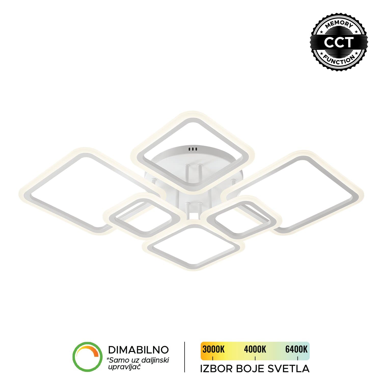 LED plafonska lampa F2082-76C WH - LED plafonjere i plafonske lampe