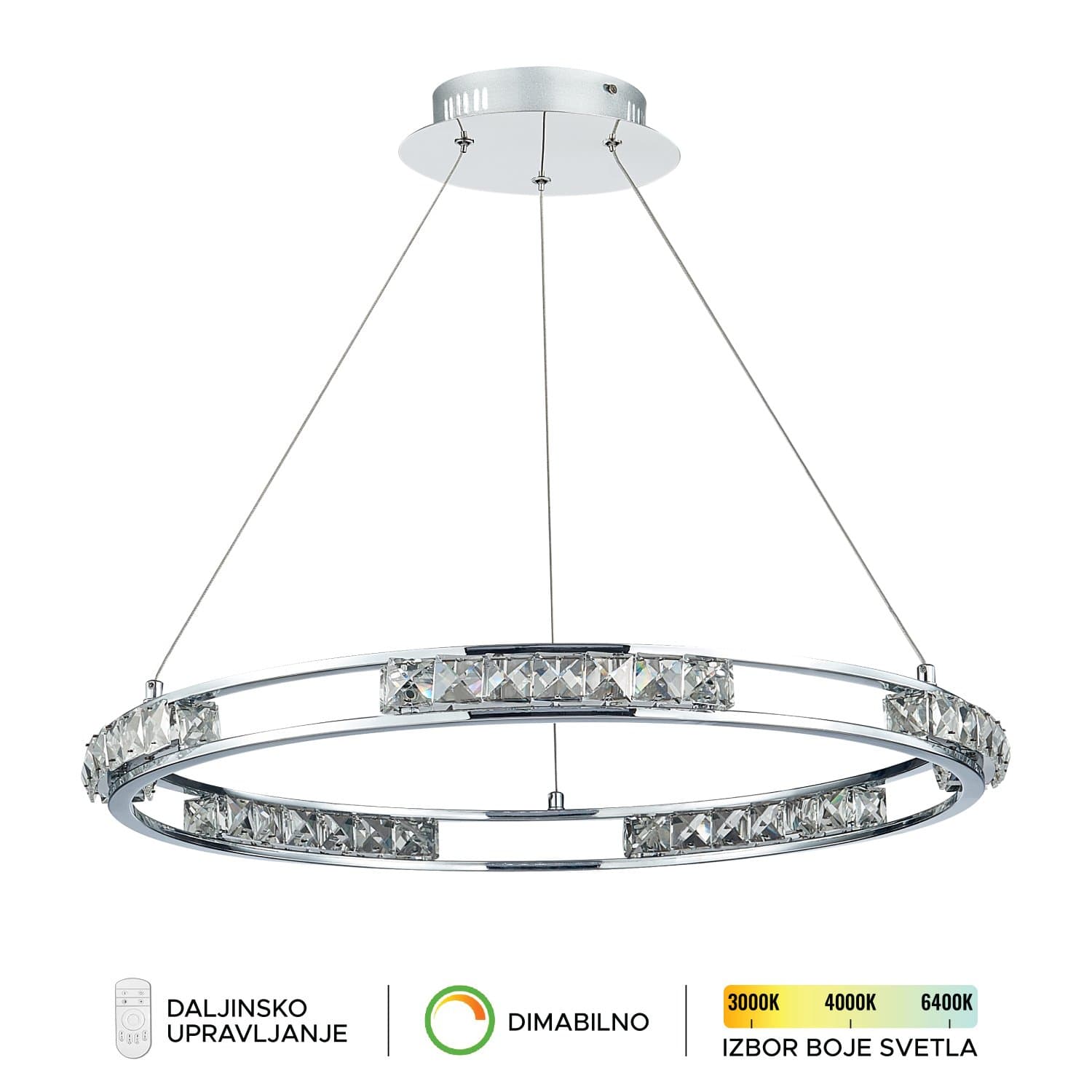 LED visilica KP6044-30V - LED kristalne lampe