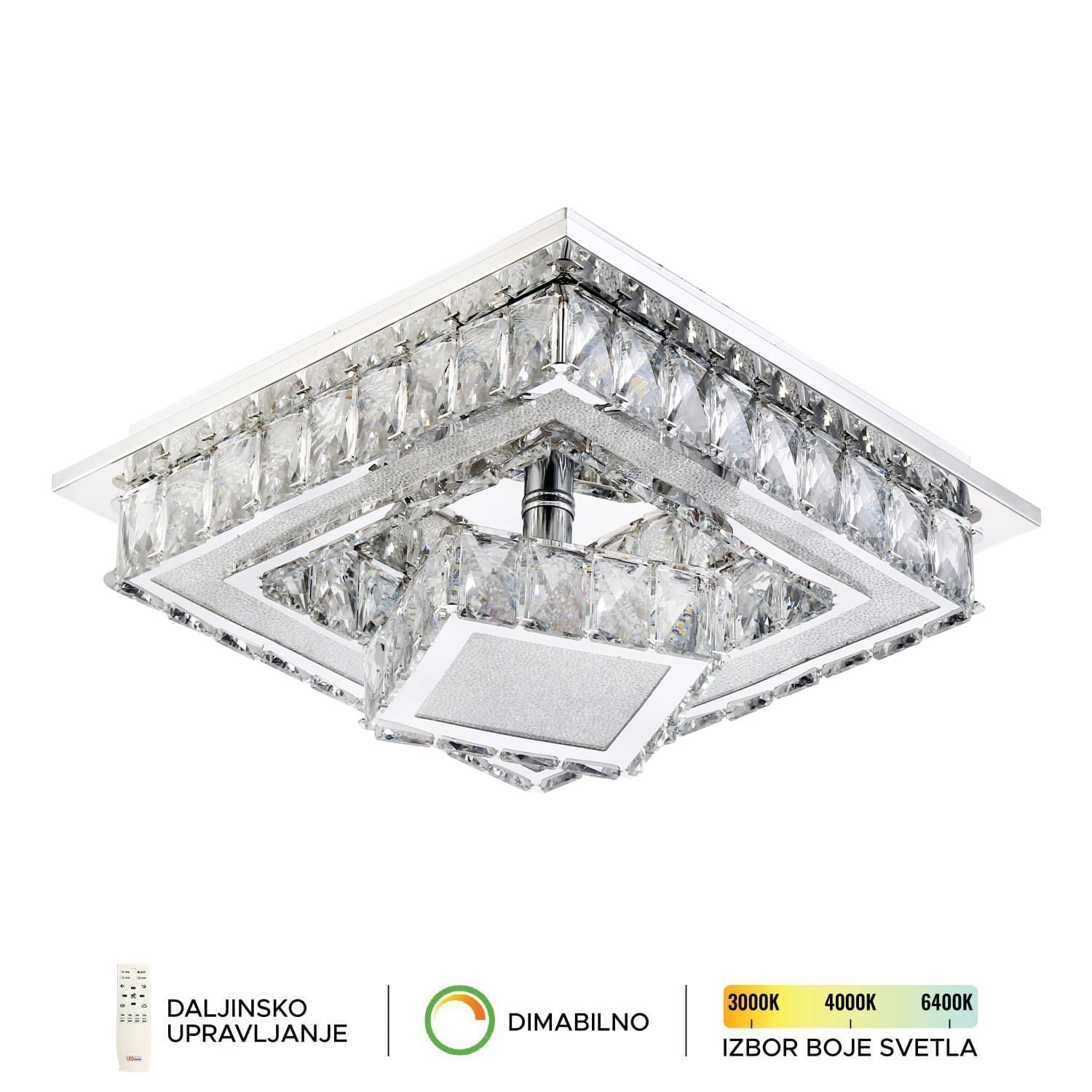 LED plafonska lampa KP6012-36C - LED kristalne lampe