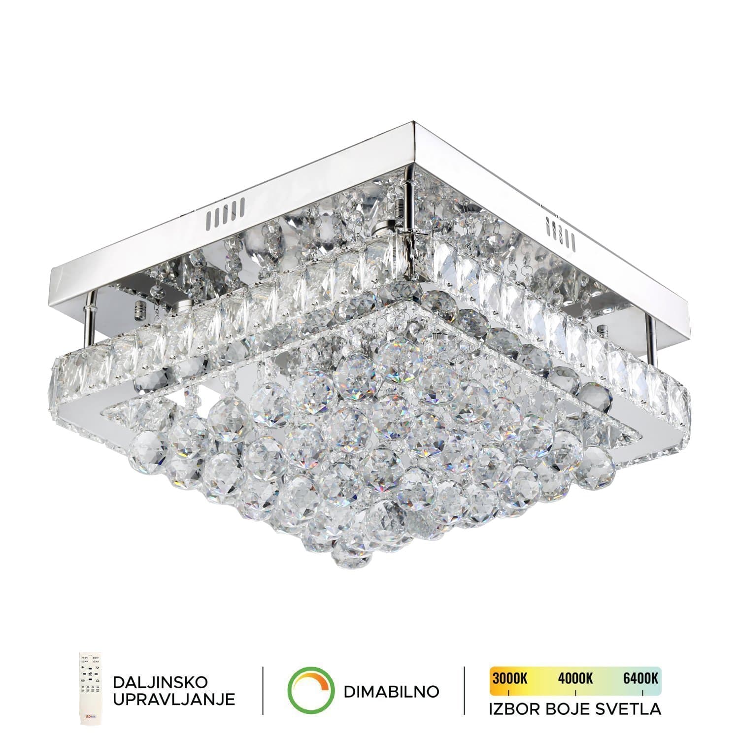 LED plafonska lampa KP6014-72C - LED kristalne lampe