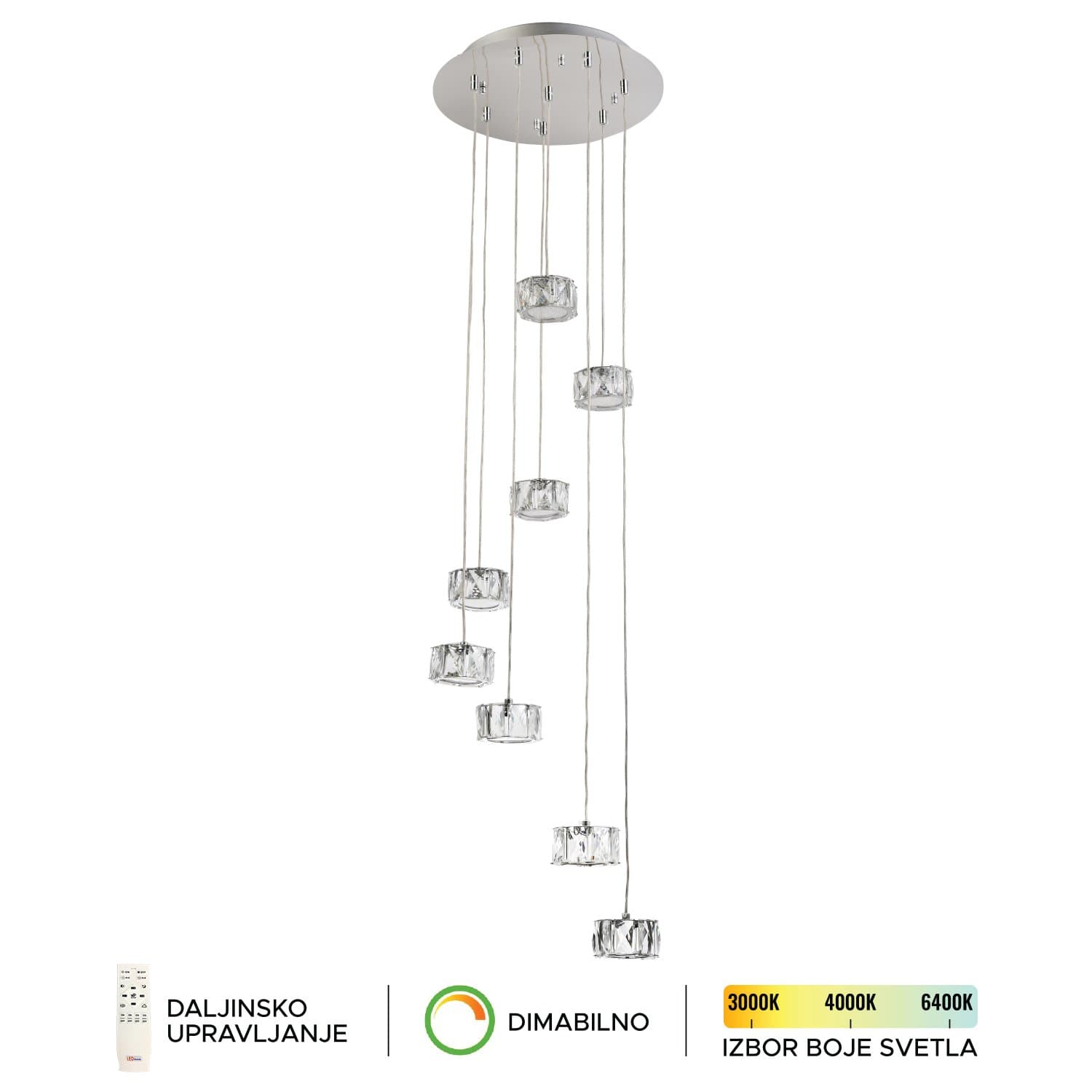 LED visilica KP6008-80V - Dekorativna rasveta