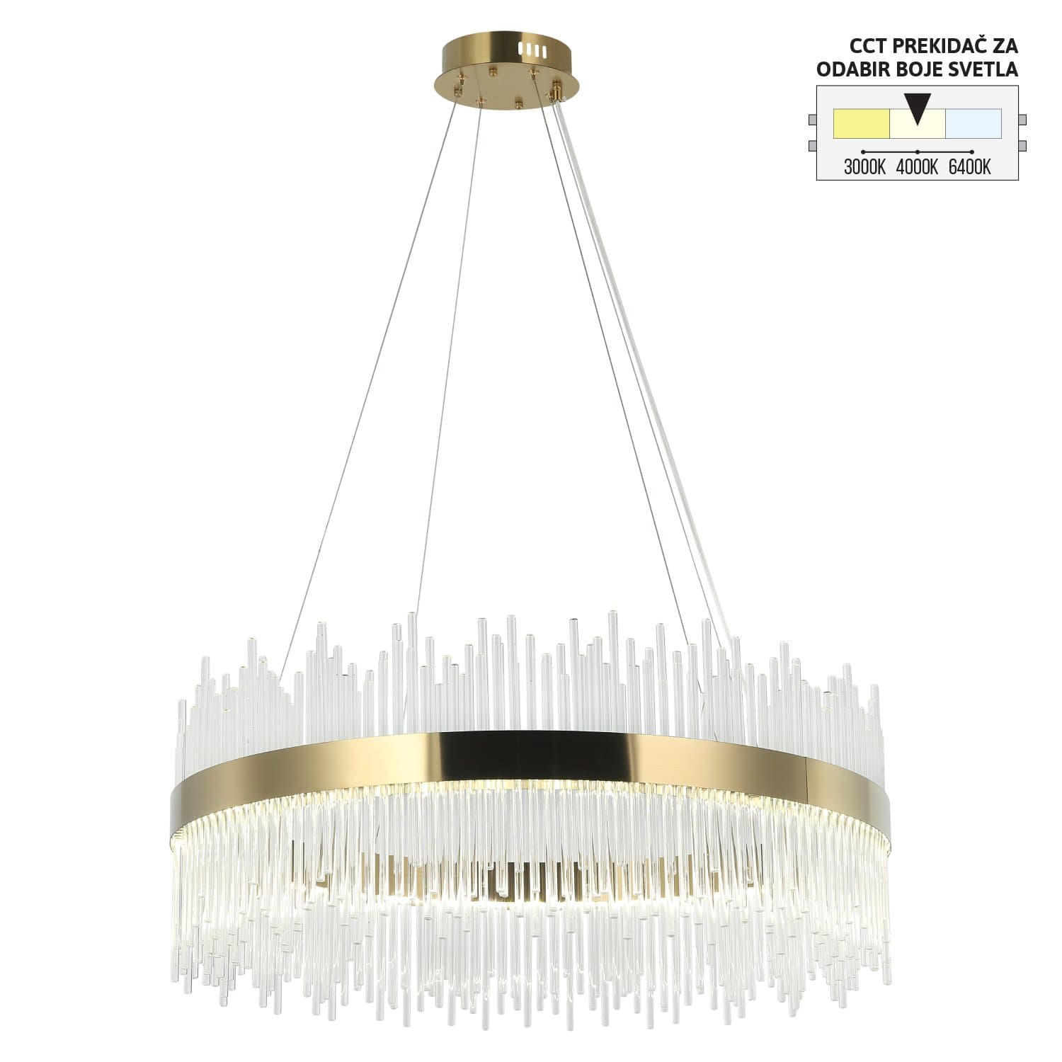 LED visilica CCT KP7006-90V BZ - LED visilice