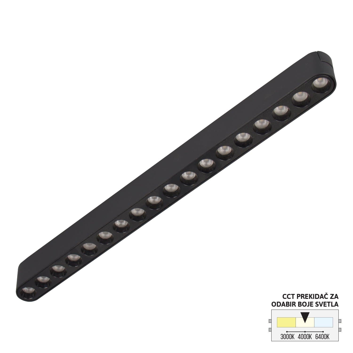 LED magnetna svetiljka CCT ULTRA SLIM FMS2001-18 BK - Novo u ponudi