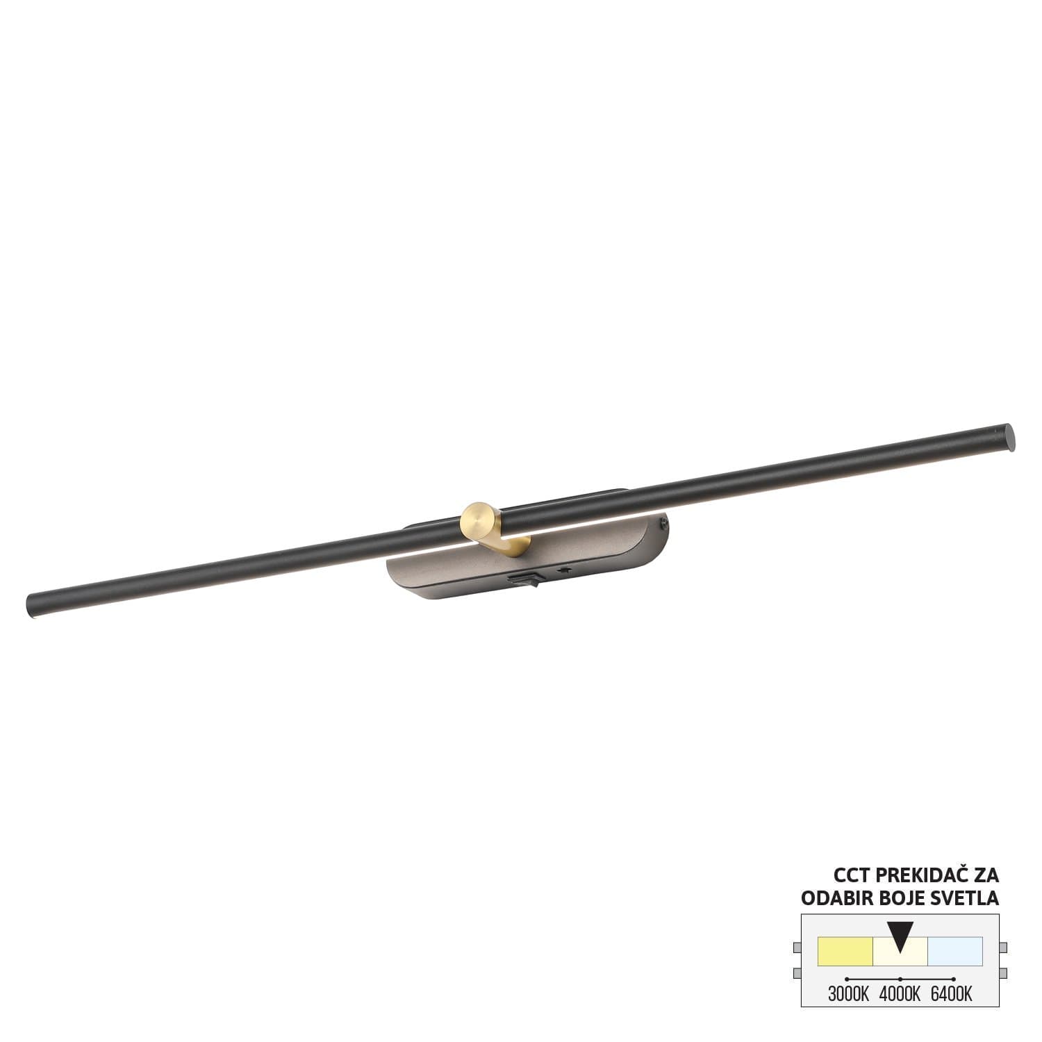 LED zidna lampa LZ009-8 BK+SG - LED zidne lampe