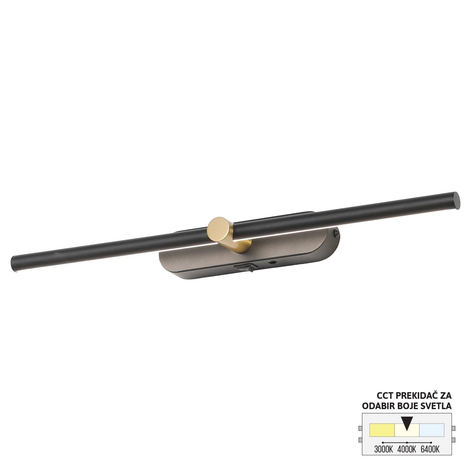 LED zidna lampa LZ009-8 BK+SG - LED zidne lampe