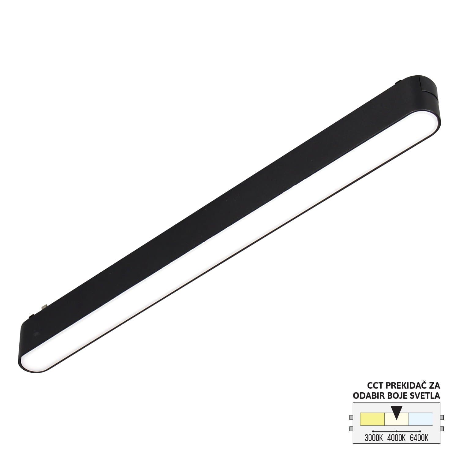 LED magnetna svetiljka CCT ULTRA SLIM FMS1001-18 BK - Ultra slim svetiljke